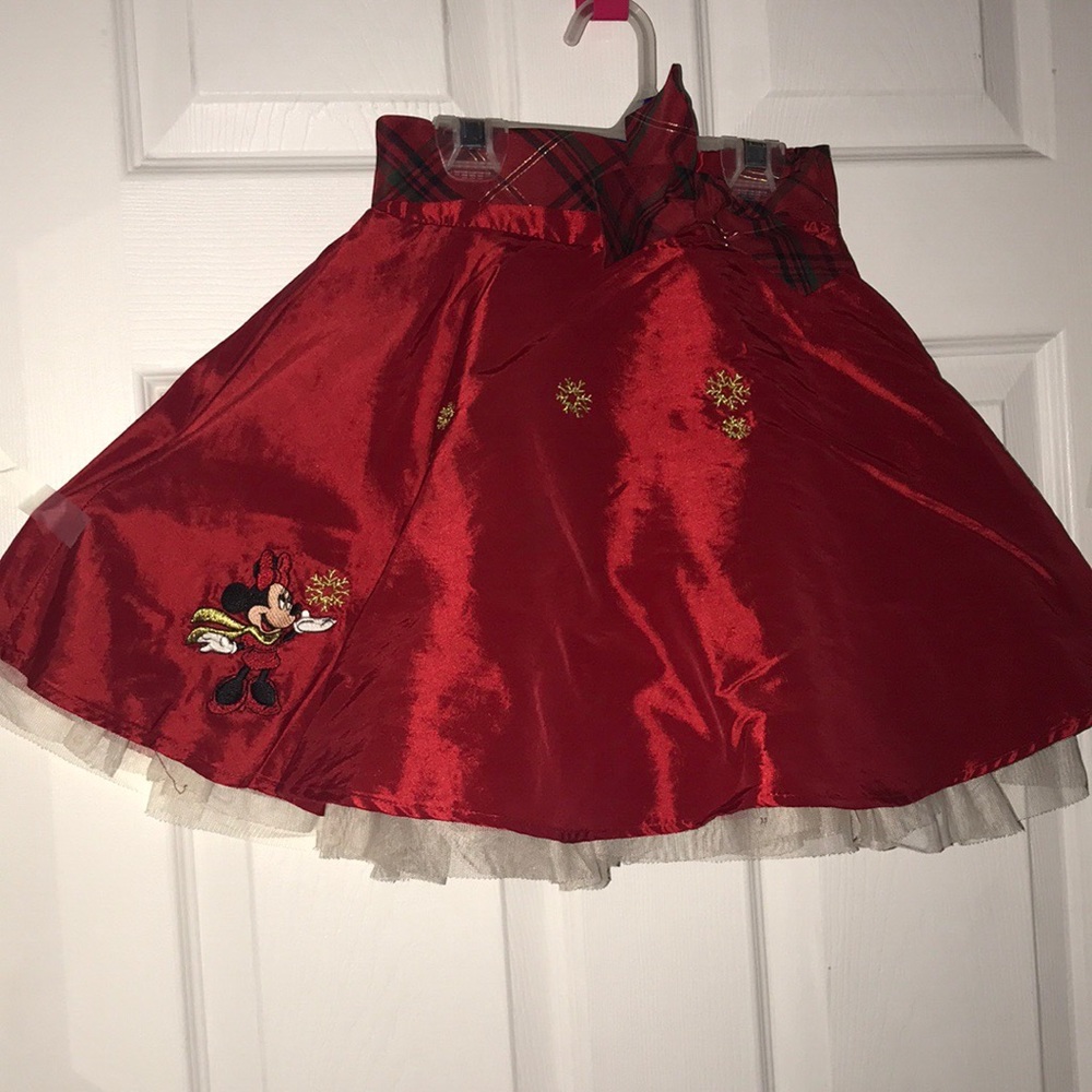 Red holiday skirt